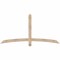 Ekena Millwork Bellingham Smooth Timber Gable Bracket, Douglas Fir, 72"W x 36"H x 1 1/2"D x 3 1/2"F, 12/12 Pitch GBW072X36X0204BEL00SDF - alternate 1